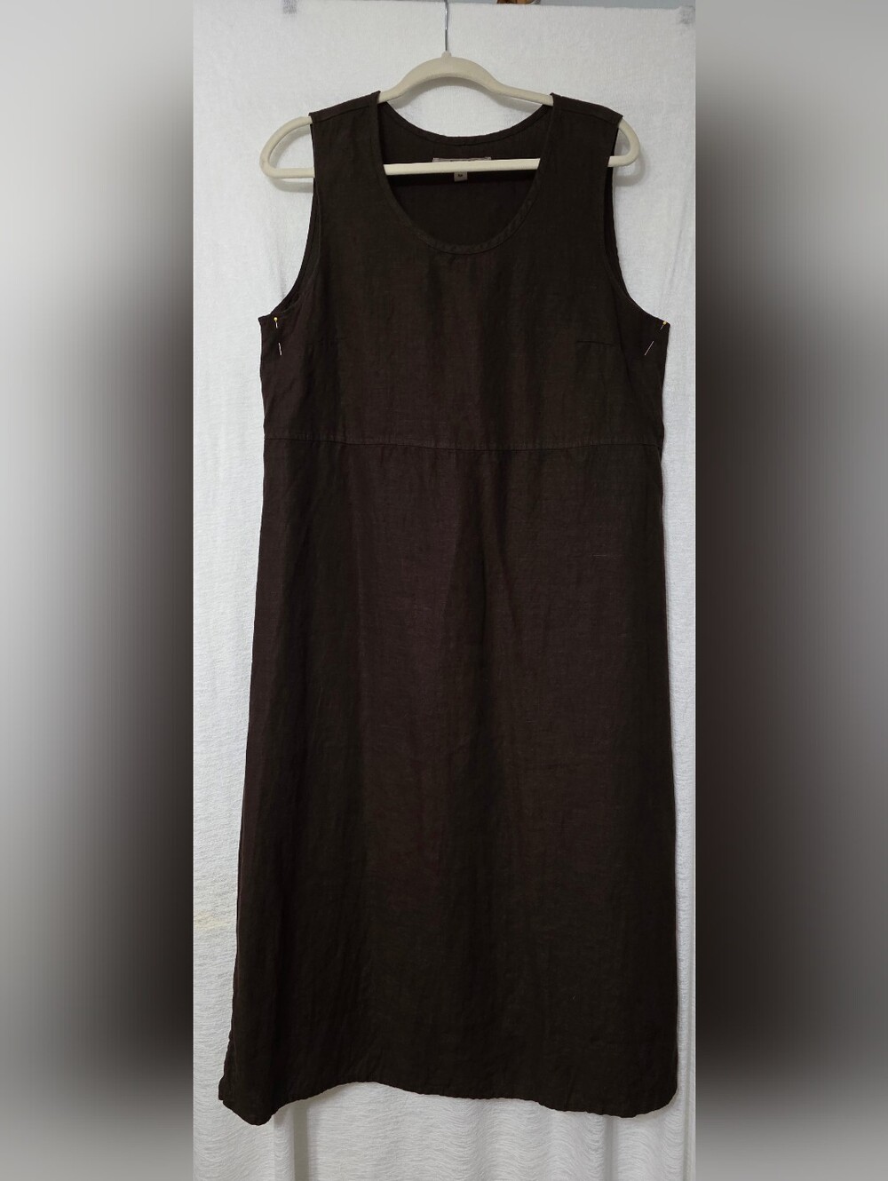 FLAX🩷 DRESS🩷 MEDIUM DARK CHOCOLATE BROWN